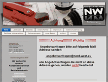 Tablet Screenshot of nord-west.eu